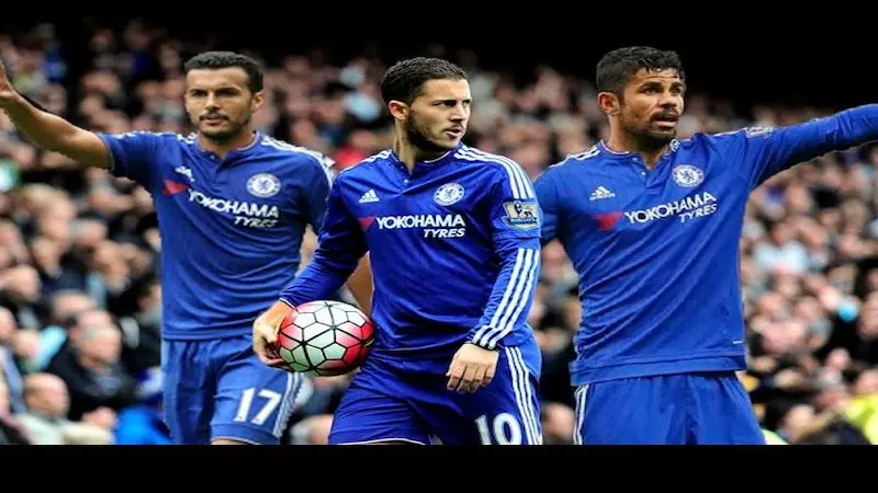 10. Pedro, Diego Costa, Eden Hazard (Chelsea)