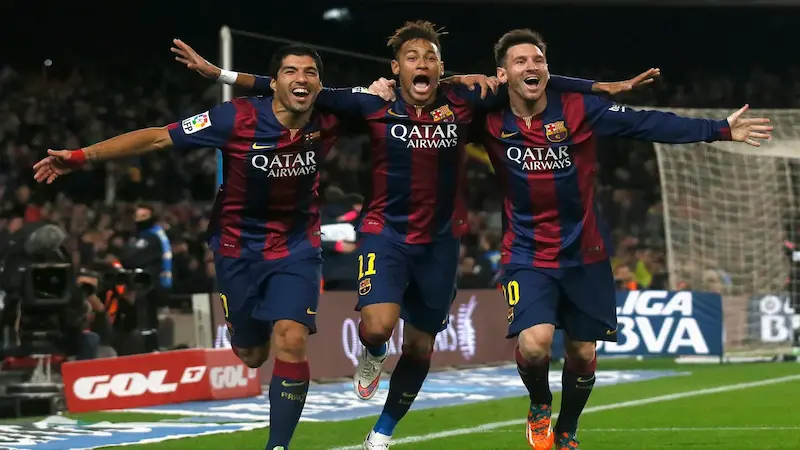 1. Barcelona —Luis Suarez, Lionel Messi, Neymar